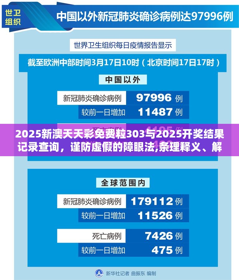 2025新澳天天彩免费粒303与2025开奖结果记录查询，谨防虚假的障眼法,条理释义、解释与落实